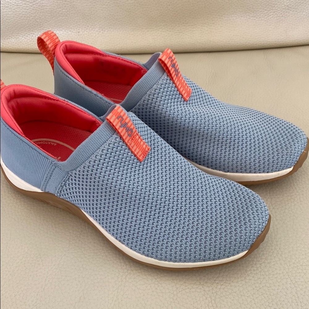 Blue Slip-On Ryka Sneakers with Breathable Mesh
